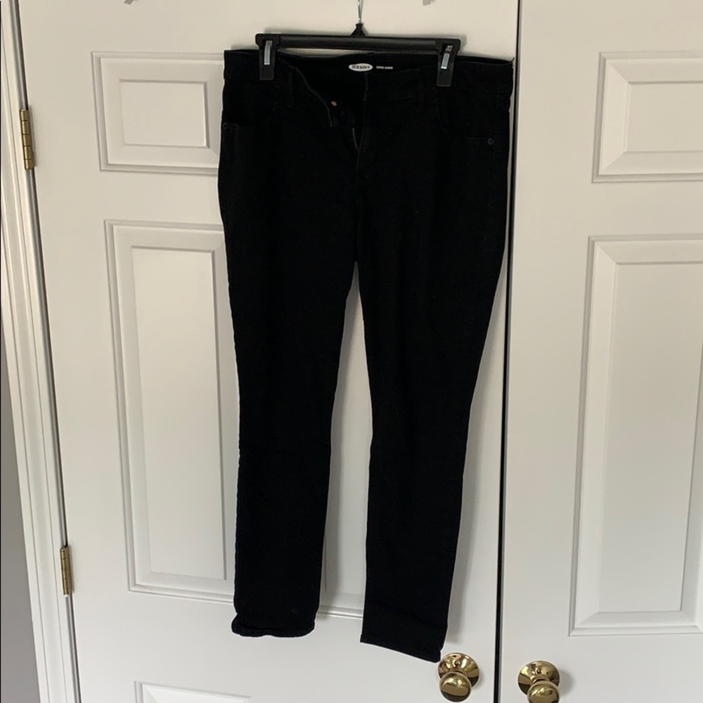 Black Plain Jeans